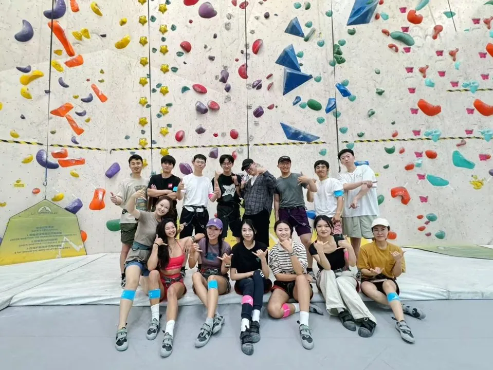 Team day at the climbing gym